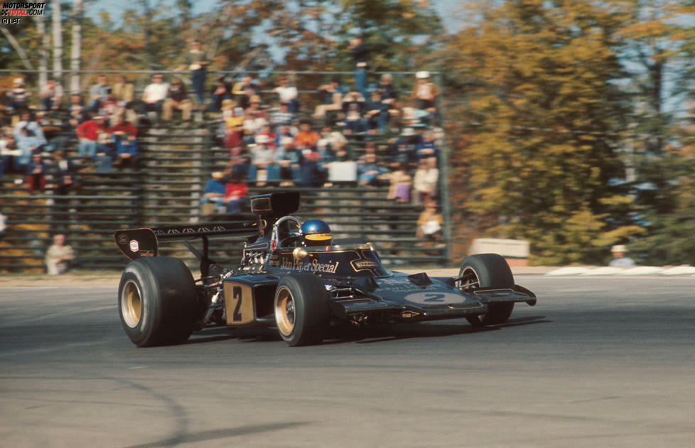 Das Design bleibt auch in den folgenden Jahren das Markenzeichen von Lotus und steht für Erfolg. 1973 wird das Team erneut Konstrukteurs-Weltmeister, auch wenn der Fahrertitel an Jackie Stewart geht.