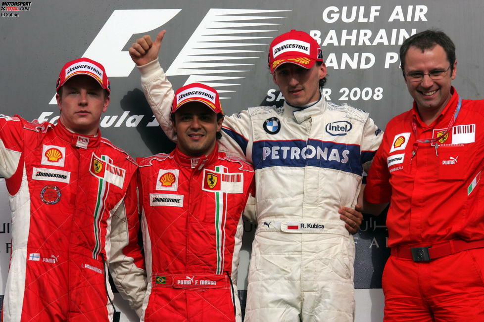 #9: Robert Kubica - 23 Jahre, 3 Monate, 30 Tage (Bahrain 2008) - Platzierung im Rennen: P3