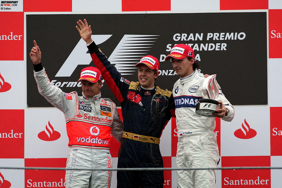#1: Sebastian Vettel - 21 Jahre, 2 Monate, 11 Tage (Italien 2008) - Platzierung im Rennen: Sieger