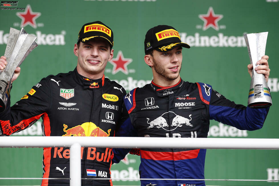 #1: Brasilien 2019 - Max Verstappen, Pierre Gasly, Carlos Sainz (Durchschnittsalter: 23 Jahre, 8 Monate, 23 Tage)