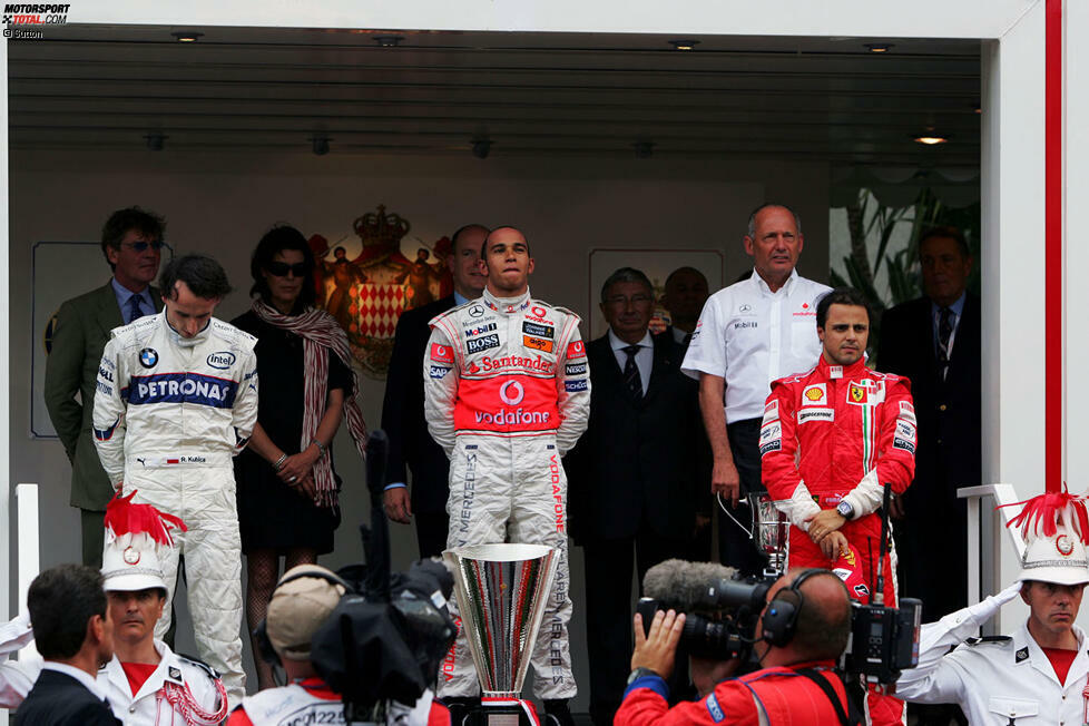 #8: Monaco 2008 - Lewis Hamilton, Robert Kubica, Felipe Massa (Durchschnittsalter: 24 Jahre, 7 Monate, 23 Tage)