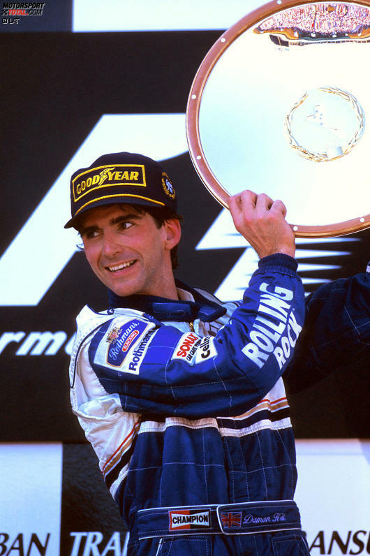 Glück für Hill: Er kommt 1993 als Stammpilot beim Topteam Williams unter, holt im gleichen Jahr seine ersten drei Siege und wird 1996 Weltmeister. Bis zum Karriereende 1999 feiert er 22 Grand-Prix-Siege.