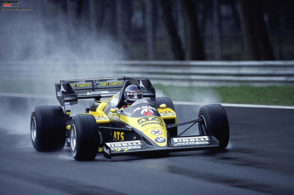 Gerhard Berger (ATS): Der Österreicher fährt 1984 seine ersten vier Formel-1-Rennen für das deutsche Hinterbänklerteam. Zu holen gibt es mit ATS, das Ende des Jahres seine Tore schließt und in acht Formel-1-Jahren insgesamt lediglich nur acht Punkte holt, nicht viel.