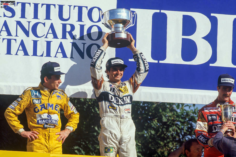 Das letzte Saisonrennen 1978 fährt er für Brabham. Mit dem Team gewinnt er 1980 sein erstes Rennen und 1981 und 1983 den WM-Titel. 1987 folgt ein dritter Titel mit Williams. Dazu kommen bis zum Karriereende 1991 insgesamt 23 Siege. Keine schlechte Karriere nach so einem Start ...