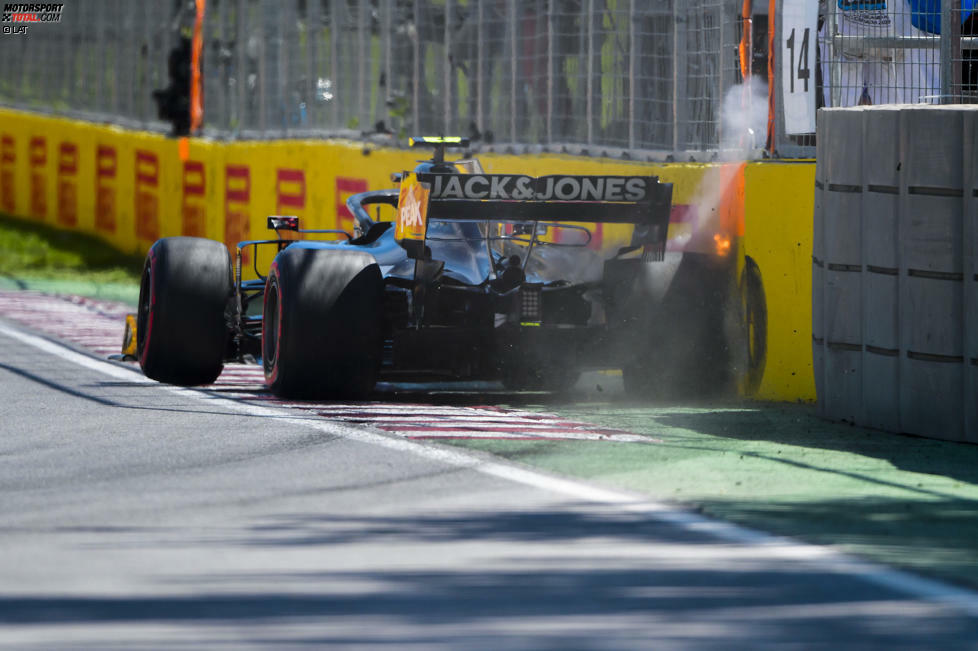 Das geht nicht gut: Kevin Magnussen rutscht in Richtung der berüchtigten 