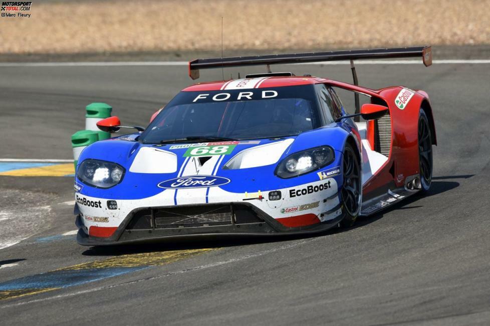 GTE-Pro: #68 Ford Chip Ganassi Racing Team USA (Ford GT): Joey Hand, Dirk Müller, Sebastien Bourdais