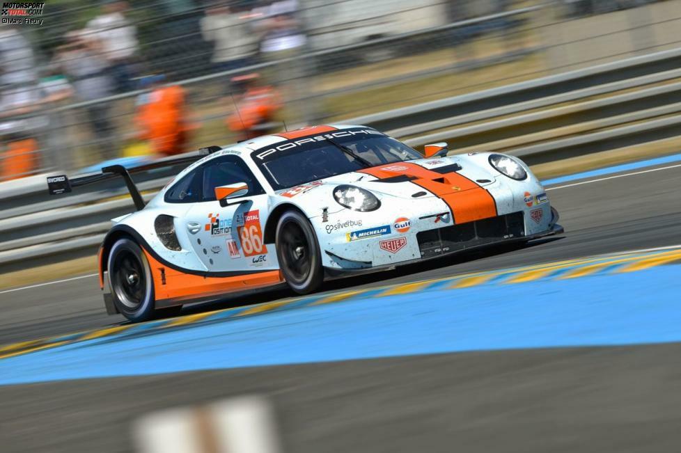 GTE-Am: #86 Gulf Racing (Porsche 911 RSR): Michael Wainwright, Ben Barker, Thomas Preining