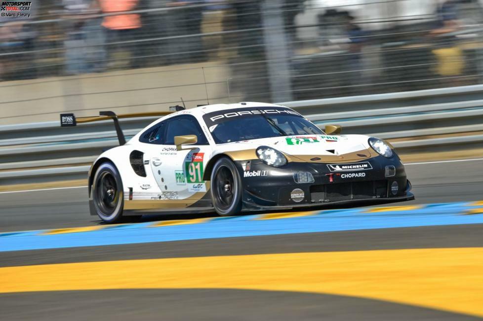 GTE-Pro: #91 Porsche GT Team (Porsche 911 RSR): Richard Lietz, Gianmaria Bruni, Frederic Makowiecki