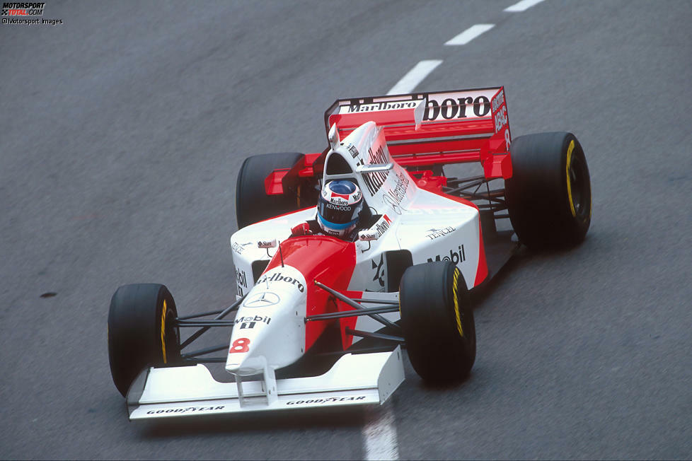 1995: McLaren-Mercedes MP4/10B; Fahrer: Mika Häkkinen, Mark Blundell, Nigel Mansell, Jan Magnussen