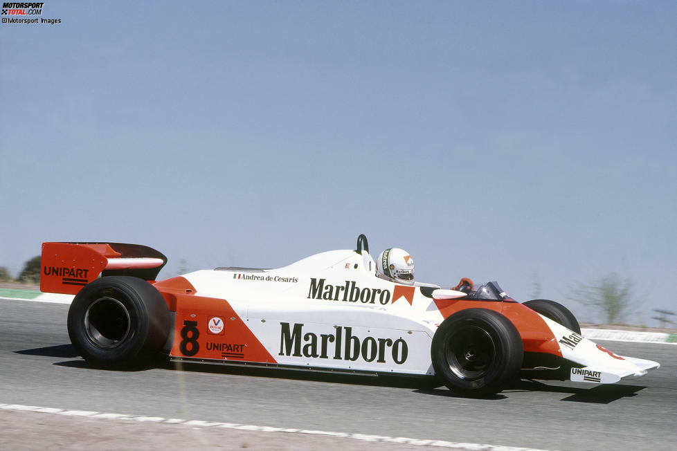 1981-1982: McLaren-Ford MP4/1; Fahrer: John Watson, Andrea de Cesaris