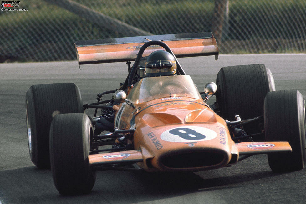 1970: McLaren-Ford M14D; Fahrer: Bruce McLaren, Denis Hulme, Peter Gethin, Dan Gurney, Andrea de Adamich