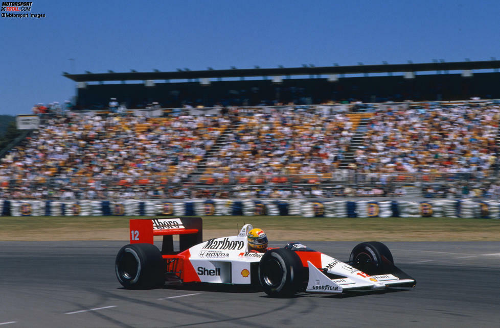 1988: Der McLaren MP4/4 mit Honda-Motor ermöglichte dem Team beinahe die absolute Dominanz - nur ein Rennen gewann McLaren damit nicht!