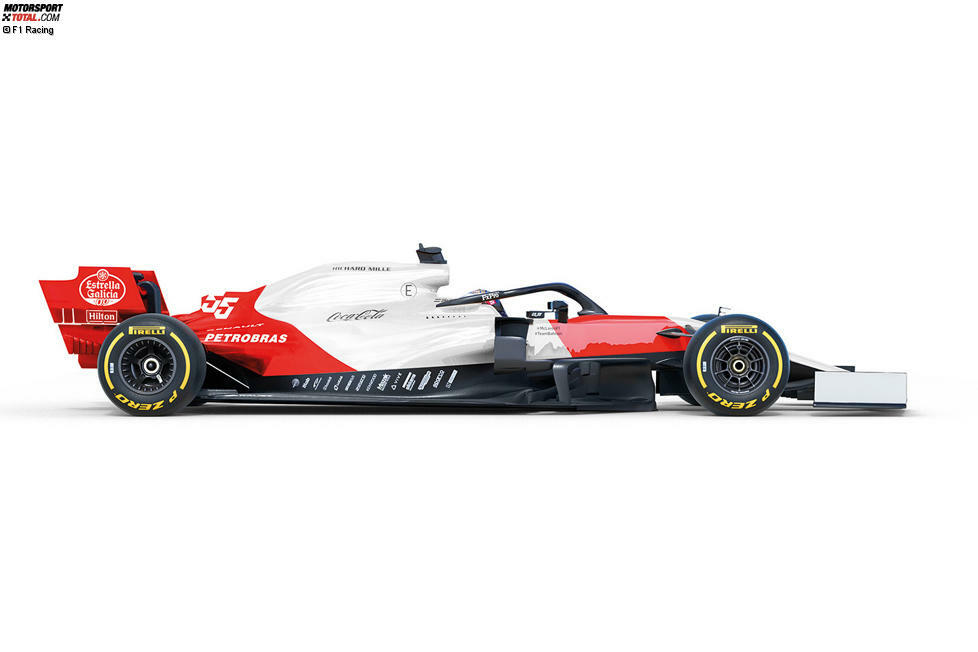 Der McLaren MCL34 in den Traditionsfarben Weiß und Rot