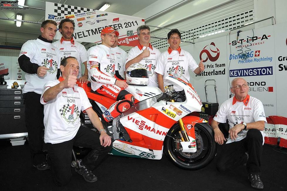 2011: Stefan Bradl (Kalex) vor Marc Marquez und Andrea Iannone (beide Suter)