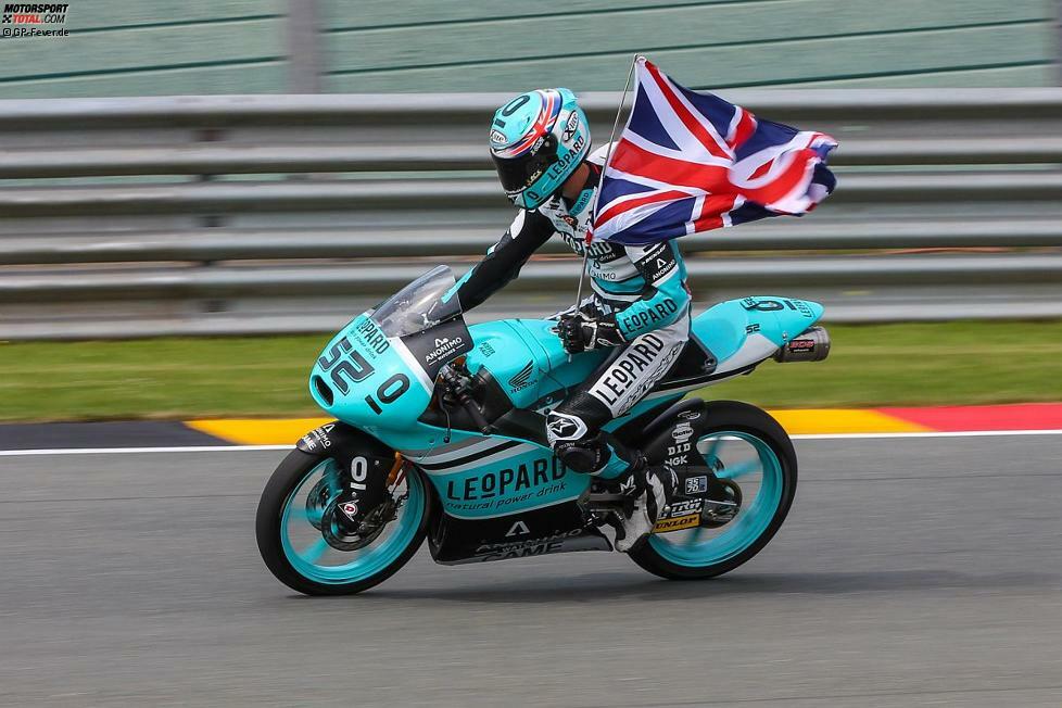 2015: Danny Kent (Honda) vor Miguel Oliveira (KTM) und Enea Bastianini (Honda)