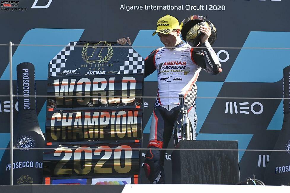 2020: Albert Arenas (KTM) vor Tony Arbolino und Ai Ogura (beide Honda)