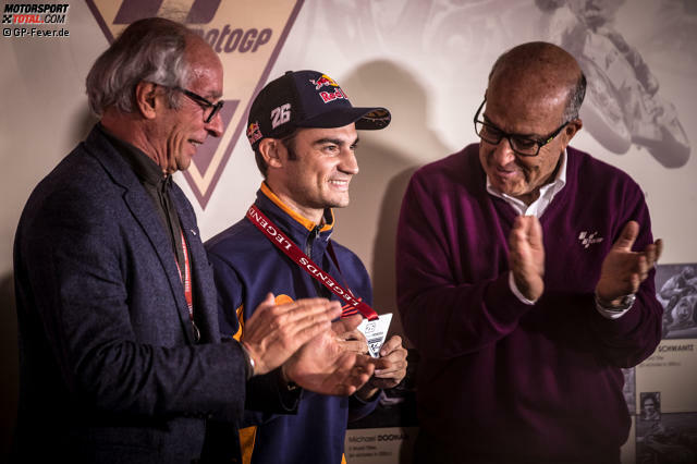 Dani Pedrosa ist die "jüngste" MotoGP-Legende, Nummer 29. Der Spanier wurde nach seinem Karriereende in Valencia 2018 in die "Hall of Fame" aufgenommen. Der elitäre Kreis besteht aus der Creme de la Creme des Motorrad-Rennsports ...