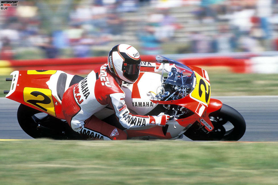 Wayne Rainey (USA): Er war einer der Topstars in den 90er-Jahren. Von 1988 bis 1993 war er in der Königsklasse aktiv und holte mit Yamaha drei WM-Titel in Folge (1990-1992). Seit einem tragischen Unfall in Misano 1993 ist er querschnittsgelähmt.