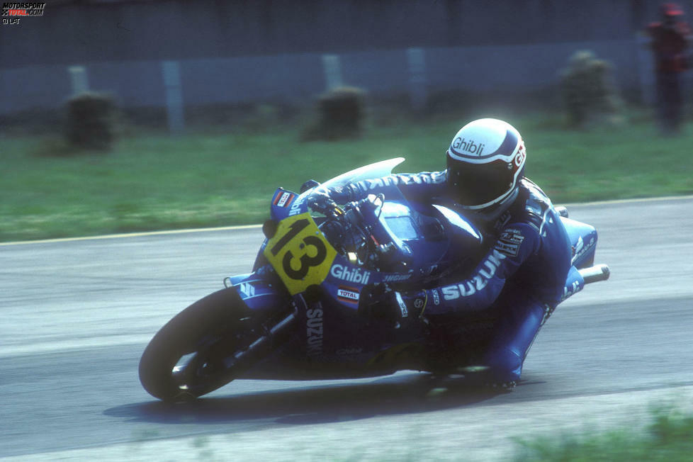 Franco Uncini (Italien): Der 500er-Weltmeister von 1982 stieg 1976 in die WM ein. Er war bis 1985 aktiv und gewann insgesamt sieben Rennen. Er ist aktuell als Sicherheitsbeauftragter der IRTA an jedem Rennwochenende im Einsatz.