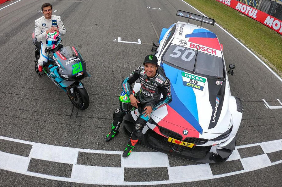 Petronas-Yamaha-Pilot Franco Morbidelli saß in Assen auf dem Fahrer- und Beifahrersitz von Bruno Spengler in dessen BMW M4 DTM und zeigt sich überwältigt