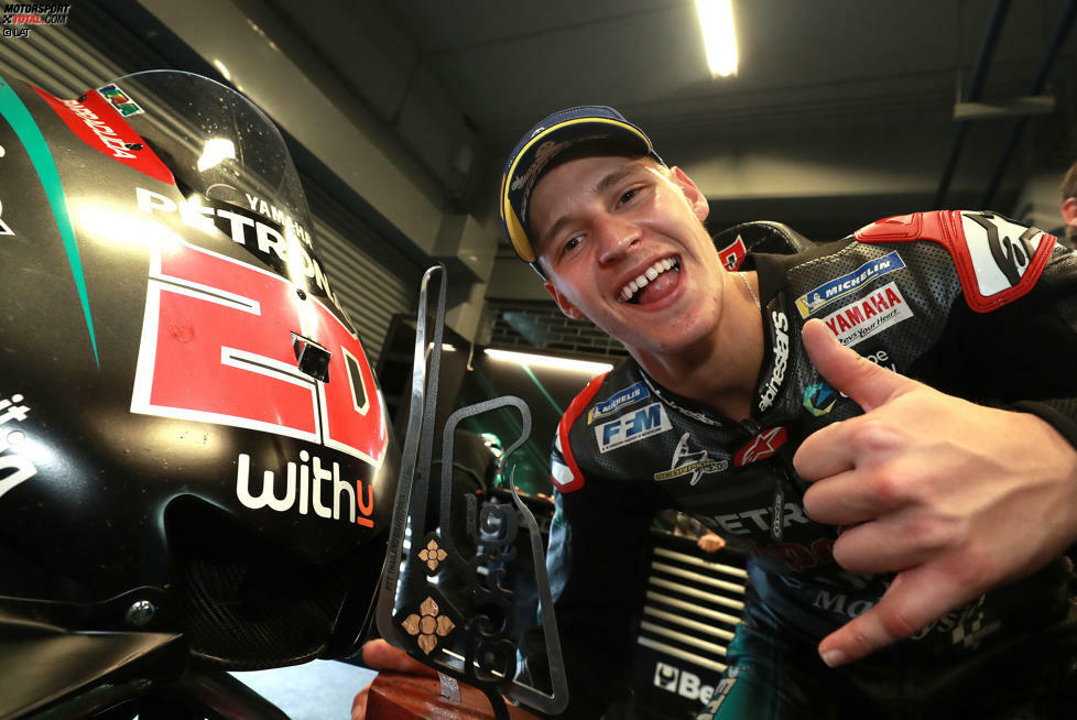 2019: Fabio Quartararo (Petronas-Yamaha). Der 19-jährige Franzose schlug ein wie eine Bombe. Beim 16. Rennen sicherte er sich vorzeitig den Titel Rookie des Jahres. Nur zwei Jahre später folgte der ganz große Wurf in Form des MotoGP-Titelgewinns.