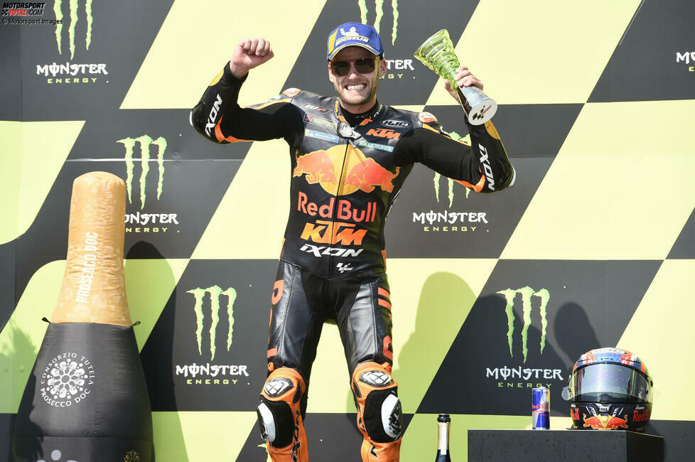 2020: Brad Binder (KTM). Der Südafrikaner gewann völlig überraschend schon sein drittes MotoGP-Rennen. Es war der historisch erste MotoGP-Sieg für KTM. Weitere Podestplätze bleiben aus, aber mit konstanten Ergebnissen in den Punkterängen sicherte sich Binder den Titel des punktbesten Rookies vor Alex Marquez (Honda).