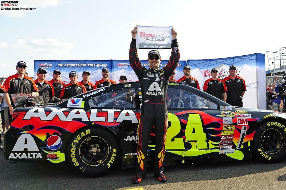 2014: Jeff Gordon (Hendrick-Chevrolet) mit 34,857 Sekunden