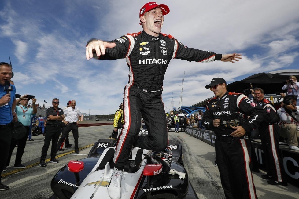 Josef Newgarden feierte auf dem Laguna Seca Raceway seinen zweiten IndyCar-Titel - So feierten er und das Penske-Team den Triumph