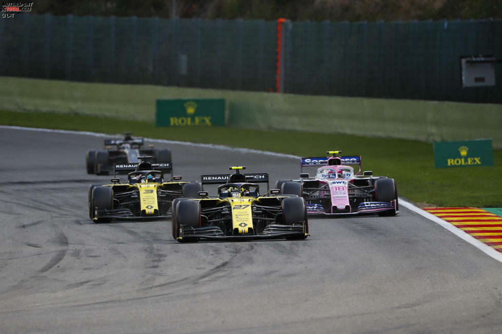 Nico Hülkenberg (3): Der Deutsche muss anfangen, Ricciardo im Qualifying zu schlagen - ansonsten bleibt Haas seine einzige Möglichkeit für 2020. Im Rennen lieferte er wie so oft eine solide Leistung ab, und für die Psychologie war es wichtig, dass er im Finish am strauchelnden Teamkollegen vorbeiging.