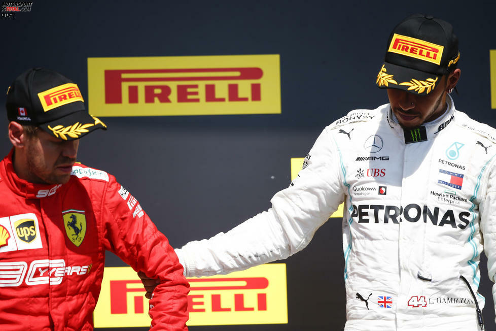 Lewis Hamilton (2): Die Eins hätten wir rausgeholt, wenn er Vettel noch überholt hätte. Bottas hatte er im Griff, am Ende gab's 25 Punkte: Mehr geht nicht. Abzug gibt's für die vermasselte Pole (Fehler in der Haarnadel). Präsentierte sich als fairer Sportsmann, als er Vettel zu sich aufs oberste Treppchen holte.