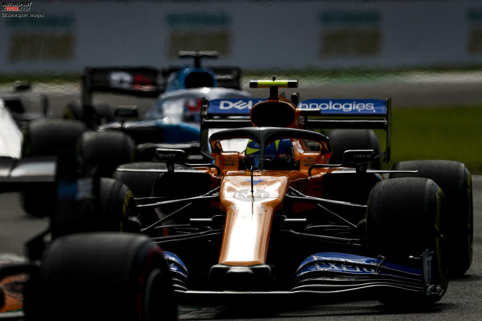 Lando Norris (3): Der McLaren-Junior startete wegen der Grid-Strafe auf dem falschen Fuß ins Rennwochenende. Und sein McLaren hatte in Monza konzeptionell die gleichen Nachteile wie in Spa. Im Vergleich mit dem bärenstarken Teamkollegen blieb er uns aber um einen Tick zu farblos.