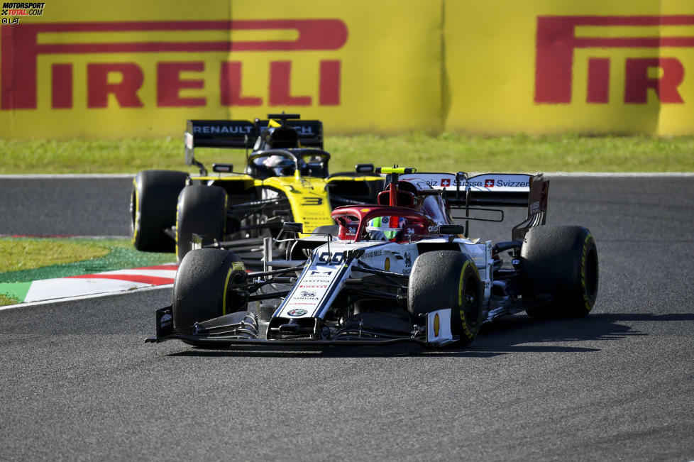 Antonio Giovinazzi (4): Mittlerweile schlägt er seinen erfahrenen Teamkollegen immer regelmäßiger, wodurch seine Chancen auf das Cockpit für 2020 steigen. So auch im Qualifying von Suzuka. Leider ist Alfa Romeo im Rennen derzeit so bieder wie die Lackierung.