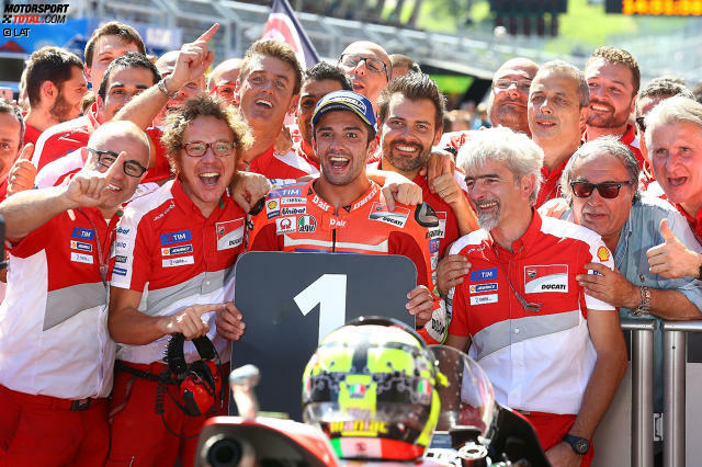 Andrea Iannone (Spielberg 2016): Insgesamt 12 Siege feiert der "Maniac" in der 125er-Klasse und der Moto2, bevor er 2013 in die MotoGP aufsteigt. Dort muss er lange auf einen weiteren Erfolg warten, schafft im August 2016 in Österreich dann aber etwas Historisches. In Spielberg holt er den ersten Ducati-Sieg seit 2010!