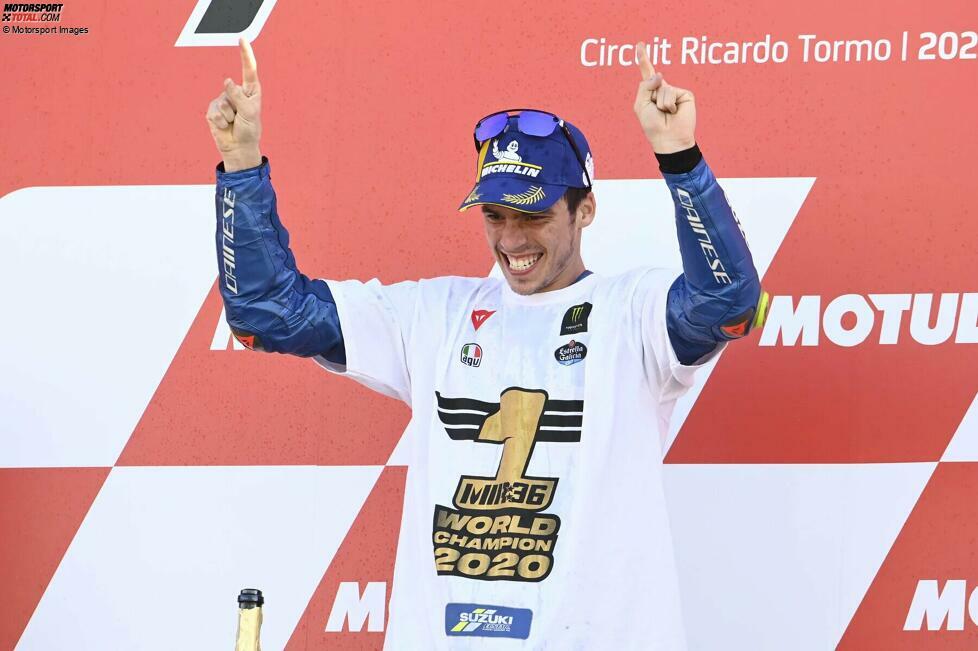 Ein noch größeres Highlight lässt Mir direkt eine Woche später - ebenfalls in Valencia - folgen. Am zweiten von zwei MotoGP-Wochenenden im Coronajahr auf dem Circuito Ricardo Tormo genügt dem Suzuki-Piloten ein siebter Platz im Rennen, um MotoGP-Weltmeister 2020 zu werden. Ein Rennen gewonnen hat er seitdem noch nicht.
