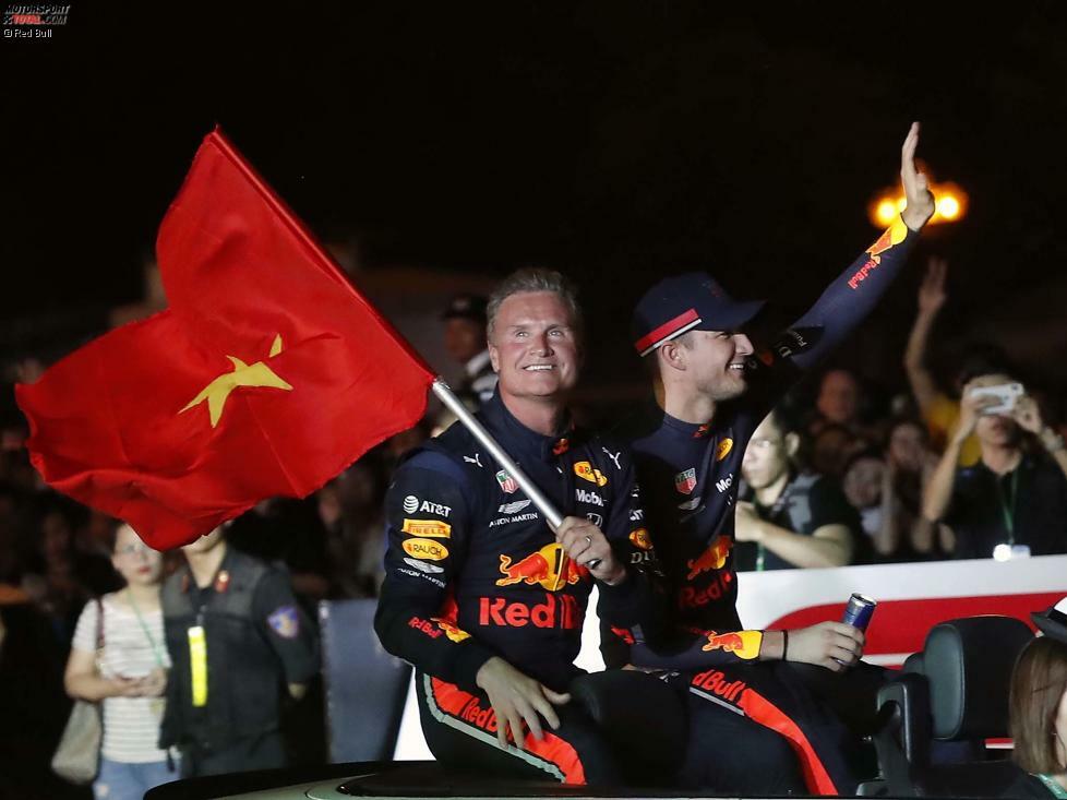 Der Red-Bull-Simulatorfahrer und Altstar David Coulthard ...