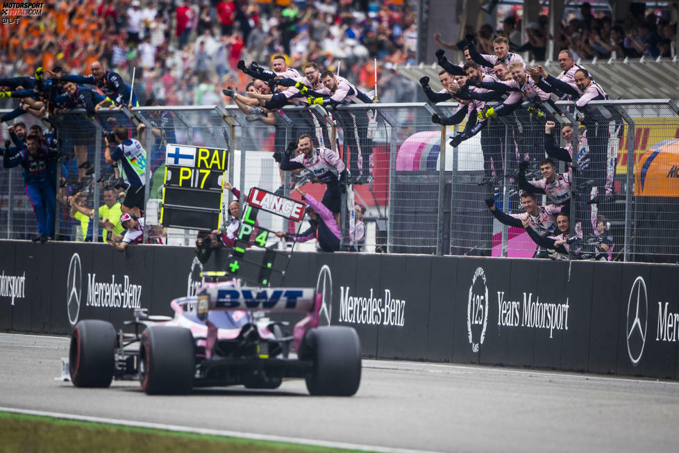 Lance Stroll (3): P4 ist toll, aber auch megaglücklich. Denn bis zur goldenen Entscheidung seines Teams war das Rennen für ihn ein Debakel. Vier fünf fünf Stopps sollen laut ihm falsch gewesen sein, dazu mehrere Dreher und eine Position hinter Williams. Das Safety-Car brachte ihn erst wieder heran und ihm so die Möglichkeit für den Coup.