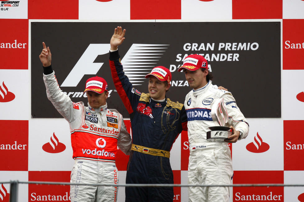 Jüngstes Podium: Auch das gab's 2008 in Monza, als Vettel vor Heikki Kovalainen und Kubica gewann. Durchschnittsalter: 23 Jahre, 11 Monate, 16 Tage. Angesichts der Vielzahl an jungen Fahrern, wären 2019 mehrere Kombinationen möglich, die diese Marke theoretisch noch einmal unterbieten könnten.