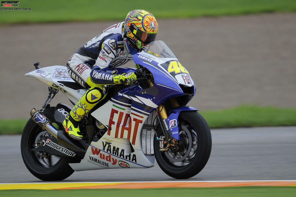 2008: Yamaha YZR-M1 - Bilanz: 18 Rennen, 9 Siege, 2 Poles, MotoGP-Weltmeister