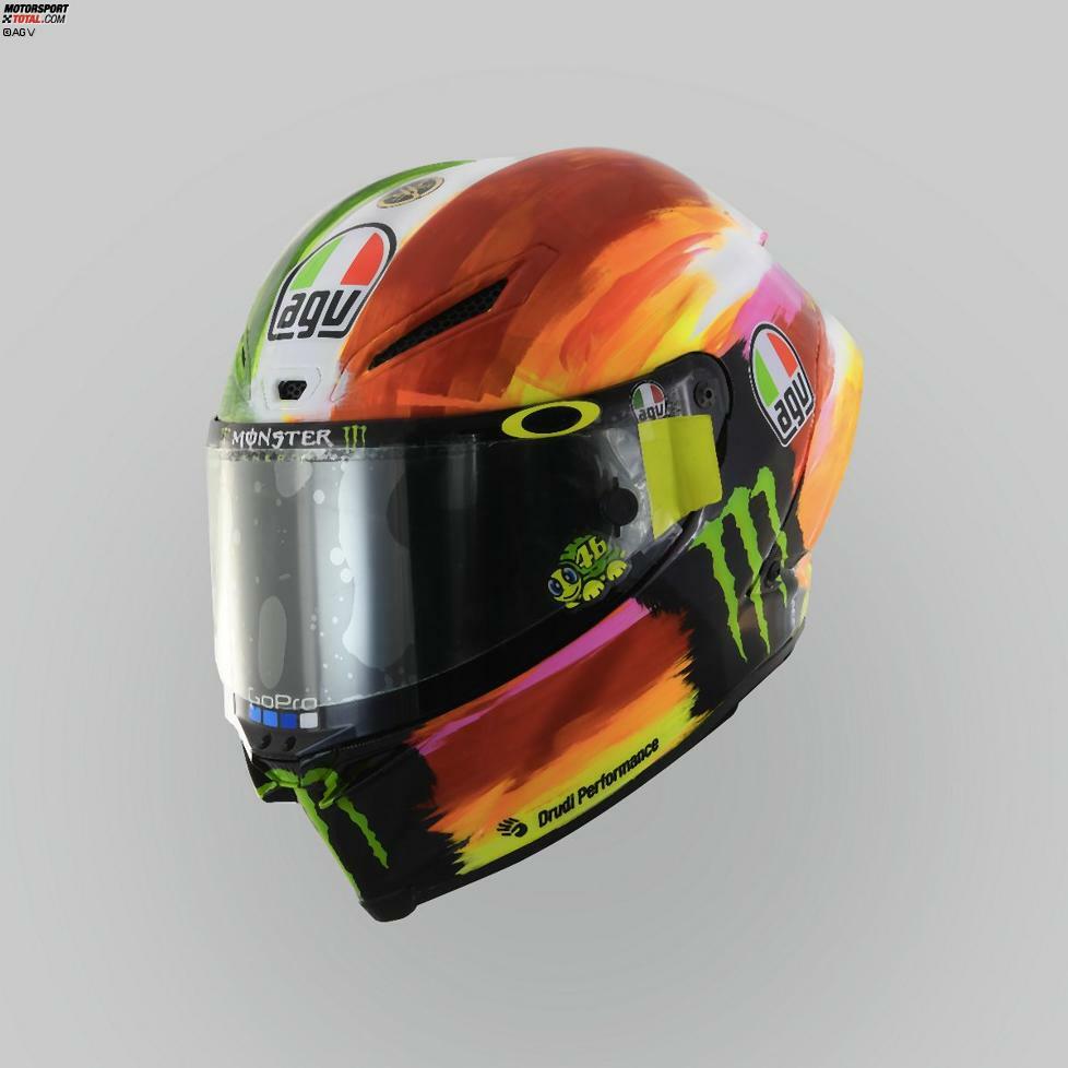 Der Mugello-Helm von Valentino Rossi 2019.