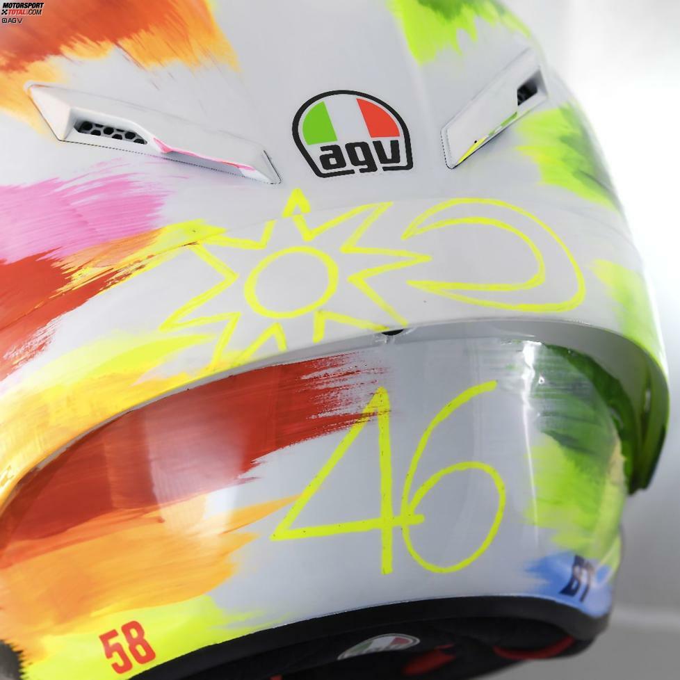 Der Mugello-Helm von Valentino Rossi 2019.