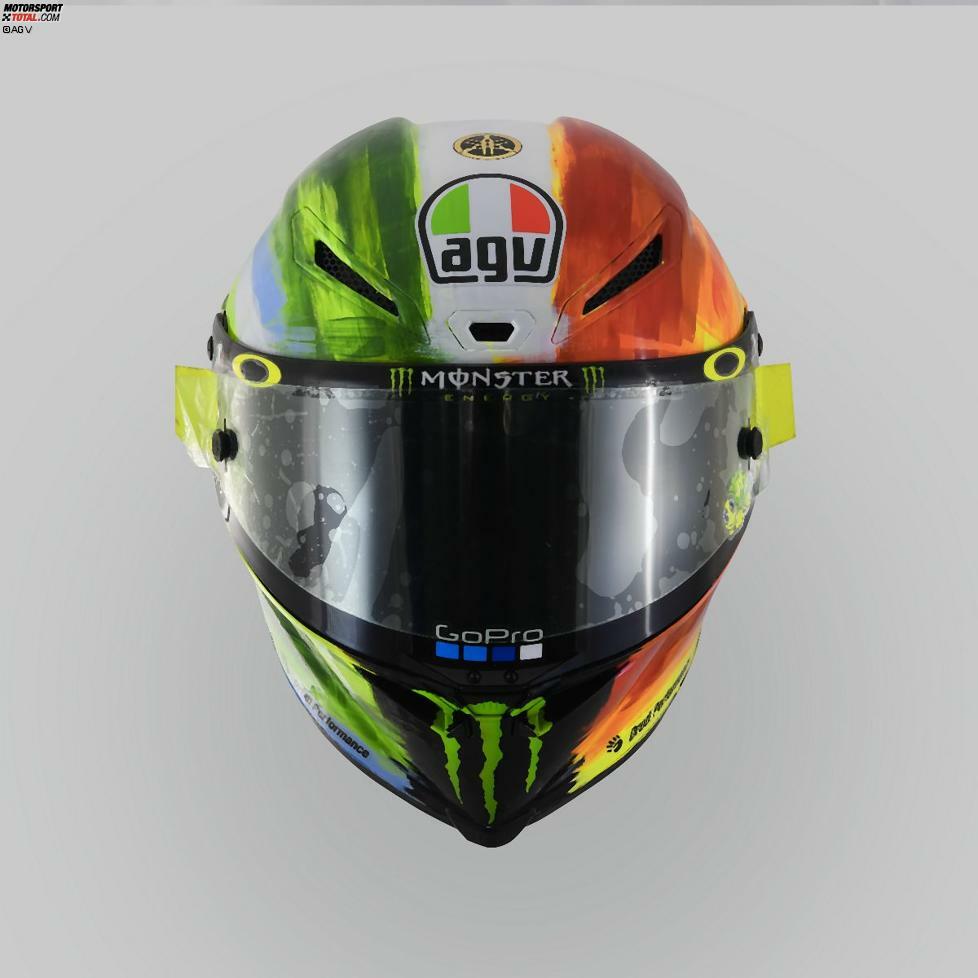 Der Mugello-Helm von Valentino Rossi 2019.