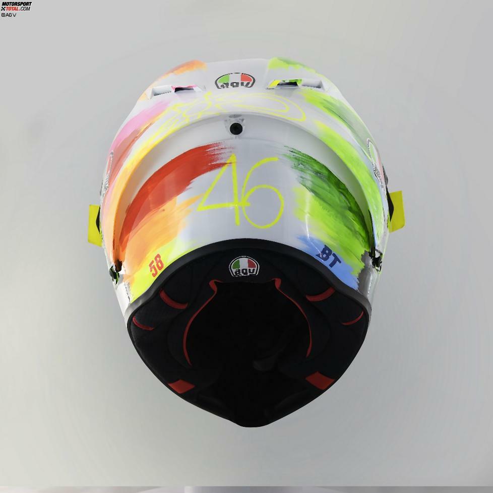 Der Mugello-Helm von Valentino Rossi 2019.