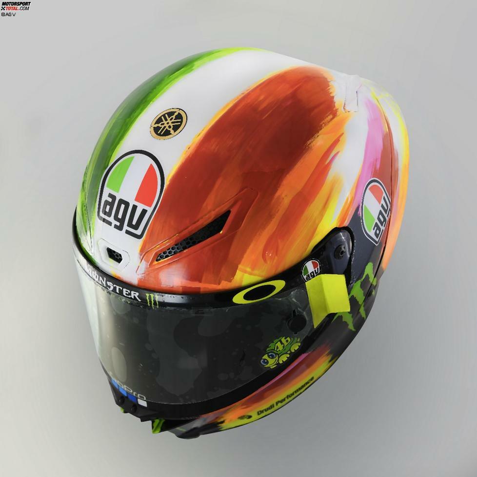 Der Mugello-Helm von Valentino Rossi 2019.