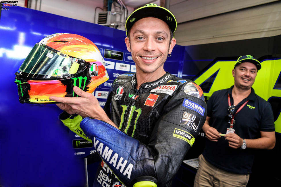 Der Mugello-Helm von Valentino Rossi 2019.