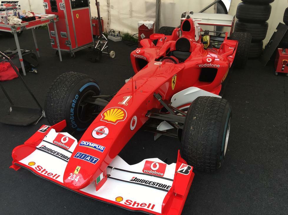 Im Ferrari F2005 gewann Schumacher 2005 nur ein Rennen - den Skandal-Grand-Prix von Indianapolis