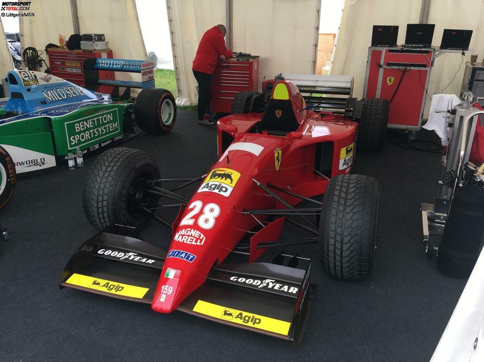 Nach seinem Wechsel zu Ferrari fuhr Schumacher Ende 1995 im 412T2 einen ersten Test für die Scuderia