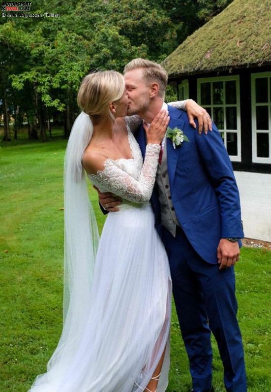 Alles Gute! Kevin Magnussen hat in der Sommerpause geheiratet. Ob ihn das auf der Strecke etwas zurückhaltender macht? Vermutlich nicht.