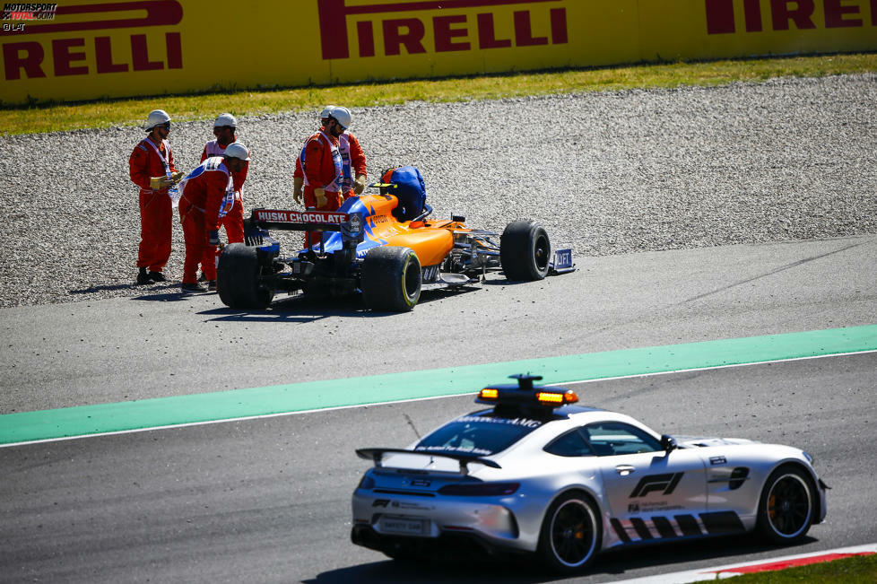 Lando Norris (3): Nur knapp an Q3 vorbeigeschrammt und als erster Teamkollege Sainz in dessen Heim-Qualifying in Barcelona geschlagen - auch wenn Sainz einen Fehler hatte, ist das eine Leistung. Die Kollision mit Stroll war unglücklich. Sonst hätte auch seine Leistung WM-Punkte verdient gehabt.