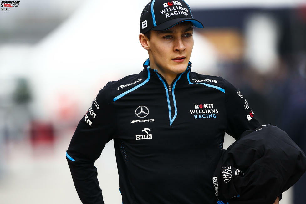 Russell hat bereits in seinen Kartzeiten ein Helmdesign getragen, das dem von Montoya sehr ähnelte. Nun hat er sich dazu entschieden, die Hälfte seines Helms in den kolumbianischen Farben des Ex-Williams-Fahrers zu lackieren.