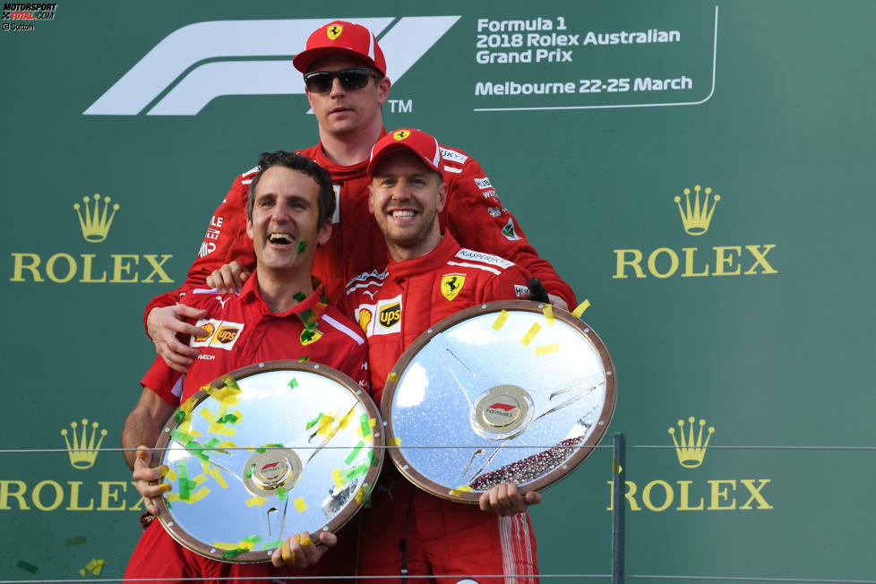 #5 - Sebastian Vettel und Kimi Räikkönen (Ferrari, 2015-2018): 81